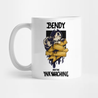 Playera Bendy And Ink Machine, Bendi, Boris, Sammy Mug